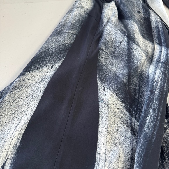 Go by Go Silk 100% Silk Black Gray Marble Print Women's Dress Size Small - Picture 13 of 15